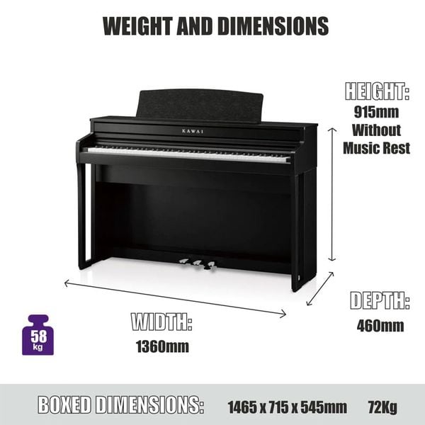 Tính năng nổi bật của Đàn Piano Điện Kawai CA 49