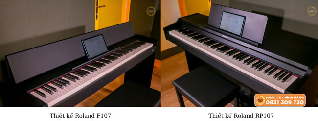 So sánh đàn piano điện Roland F107 với các dòng sản phẩm khác
