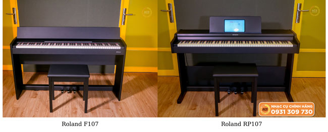So sánh đàn piano điện Roland HP 107 với các dòng sản phẩm khác