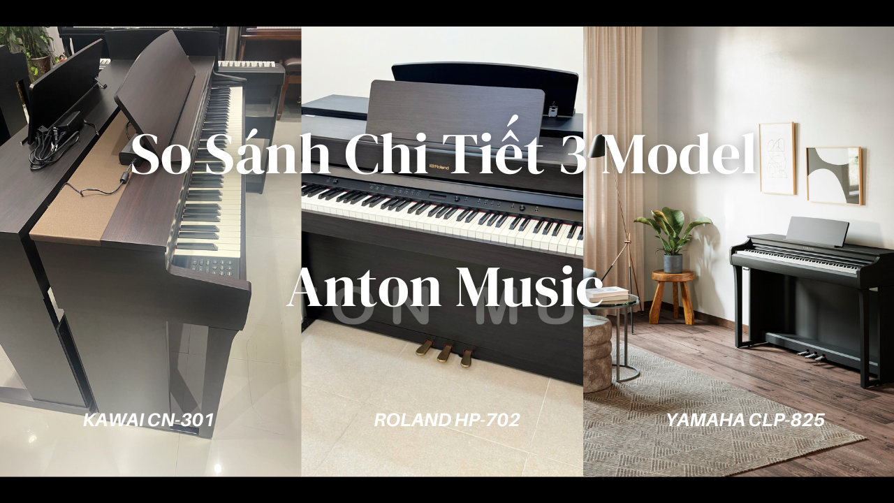 So sánh đàn Piano Điện Roland HP 3 với các dòng sản phẩm khác