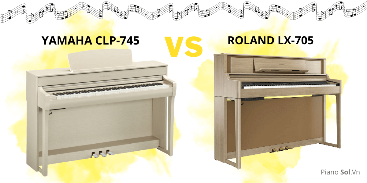 So sánh Đàn Piano Điện Roland LX 705 với các đối thủ cùng loại