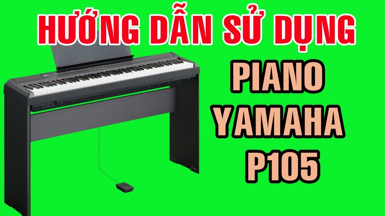 Hướng dẫn sử dụng đàn Piano điện Yamaha P105 cho người mới bắt đầu