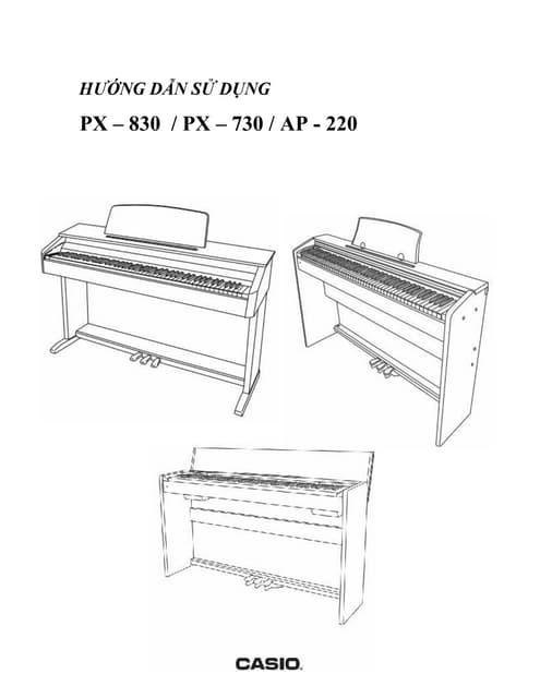Hướng dẫn sử dụng đàn piano điện Casio PX730