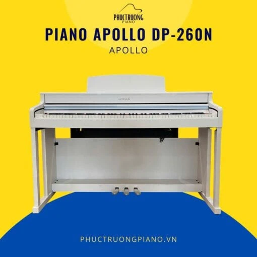 Đàn Piano Piano Apollo DP-260N WH
